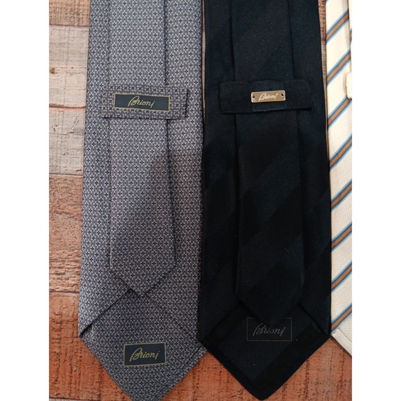 Brioni Luxury Neckties Lot Of 3 Multicolor - Picture 3 of 14